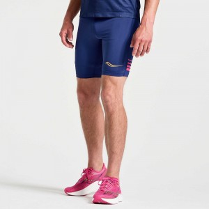 Saucony Elite Tight Short Sodalite | UNHYF-7495