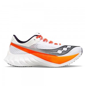 Saucony Endorphin Pro 4 White Black | FLAOY-3604