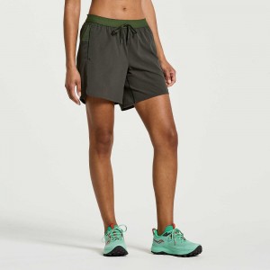 Saucony Explorer Utility 6" Short Dark Green | HGCPB-6582