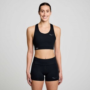 Saucony Fortify Bra Black | JQKBI-7280