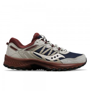 Saucony Grid Peak Navy Brown | VCFIY-0593