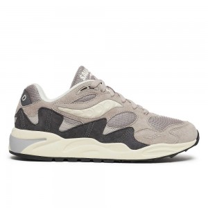 Saucony Grid Shadow 2 Essential Grey Cream | YFWCV-7436