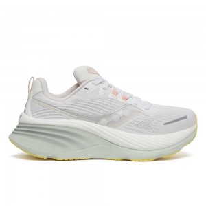 Saucony Hurricane 24 Wide White | YEXCU-9706