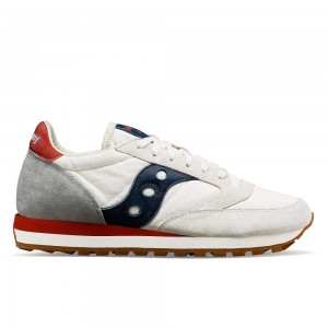 Saucony Jazz Original Stonewash White Navy | HJNXR-2674