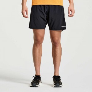 Saucony Outpace 7" Short Black | CVROZ-7198