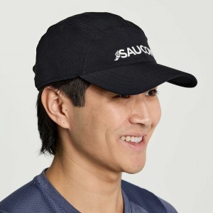 Saucony Outpace Hat Black | DLFET-9043