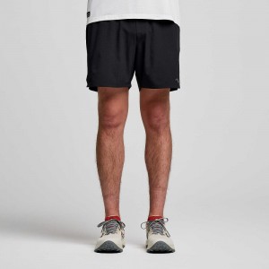 Saucony Peregrine 6" Short Black | UHBED-3462