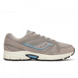 Saucony Ride Millennium Suede Grey White | BDSYM-3726