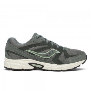 Saucony Ride Millennium Suede Olive White | GTCDB-4360