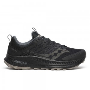 Saucony Ride TR2 Black Dark Grey | IQVSU-6014