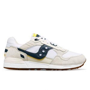 Saucony Shadow 5000 Premium Ivy Prep White Navy | JXQDE-9301