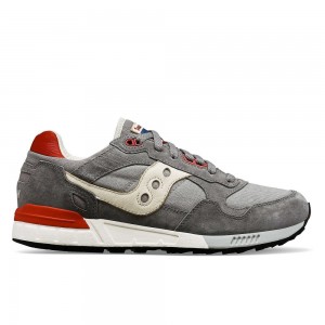 Saucony Shadow 5000 Stonewash Grey Red | VEZYW-9731