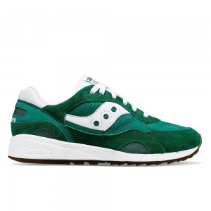 Saucony Shadow 6000 Ivy Prep Green White | HWBSL-0247