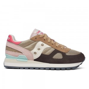 Saucony Shadow Original Brown Cream | JEFPD-6170