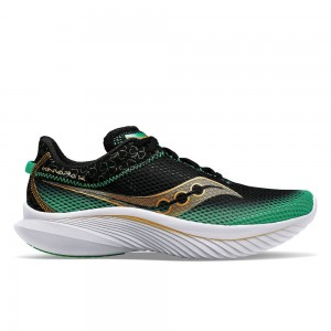 Saucony Shamrock Kinvara 14 Black Green | SBVAD-9482