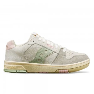 Saucony Spot-Bilt Sonic Low Light Beige Green | RKMYF-1042