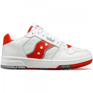 Saucony Spot-Bilt Sonic Low White Red | MGRNL-2950