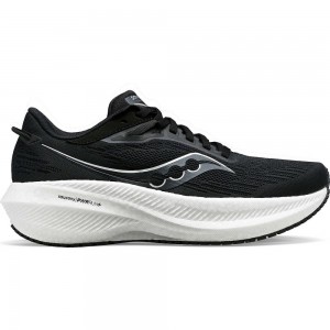 Saucony Triumph 21 Wide Black White | QFRWX-9145