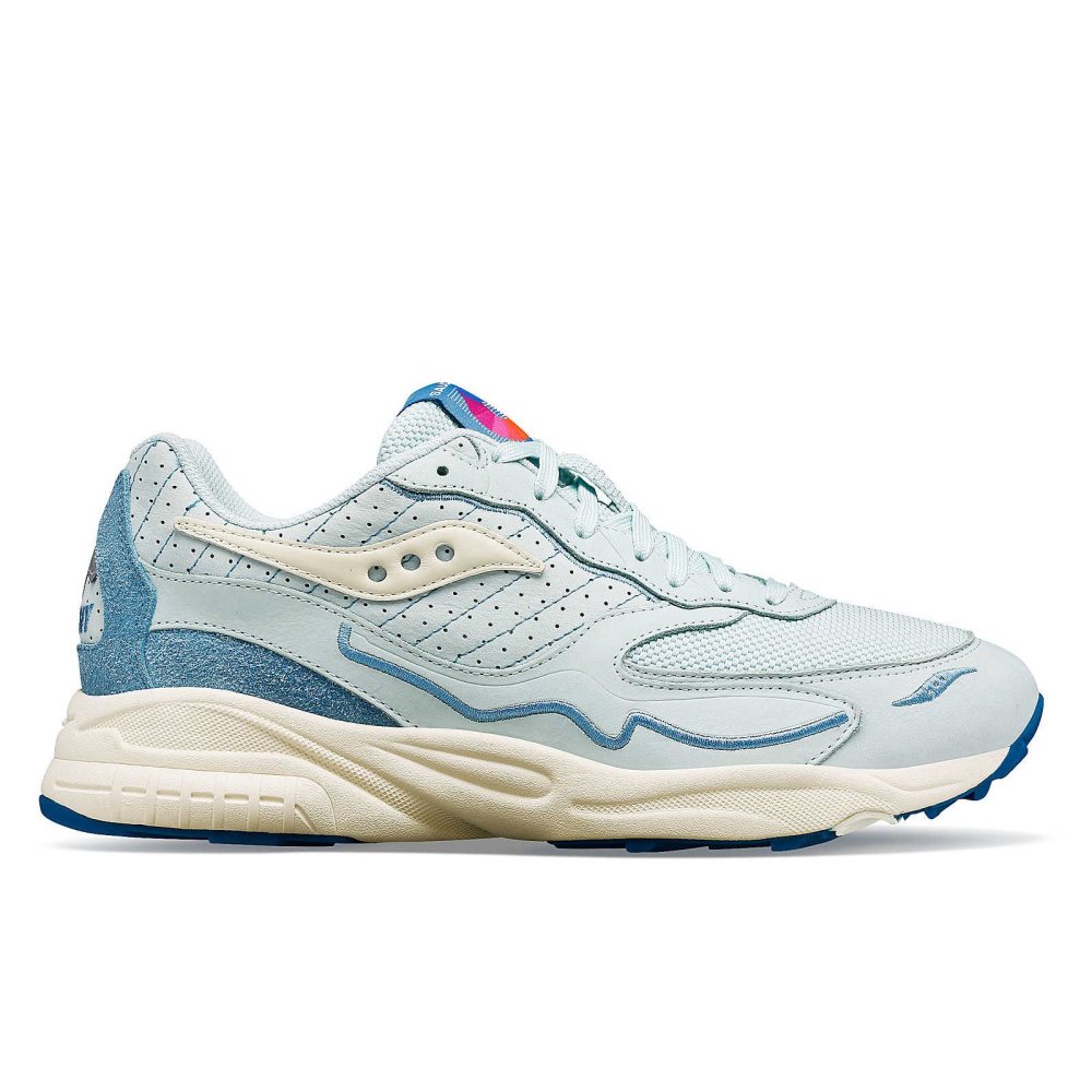 Saucony 3D Grid Hurricane Chromatic Light Blue | WBNSX-6347