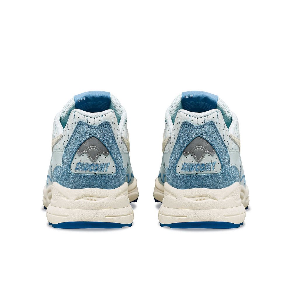 Saucony 3D Grid Hurricane Chromatic Light Blue | ECSZN-6840