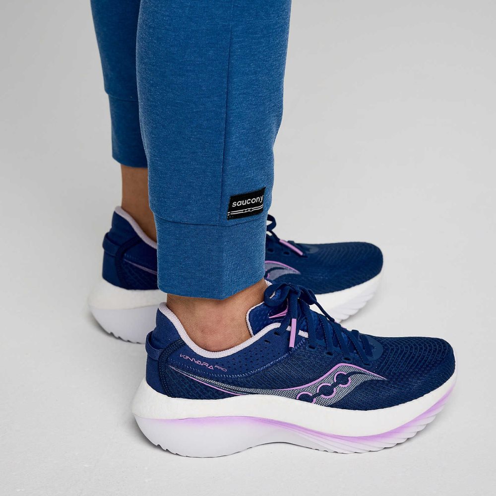 Saucony Boston Pant Indigo | KBAJS-0659