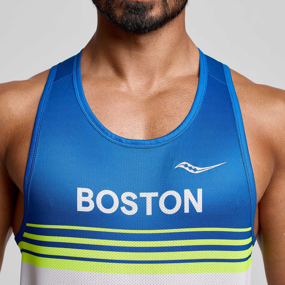 Saucony Boston Stopwatch Graphic Singlet Boston 2024 | HATZK-4127