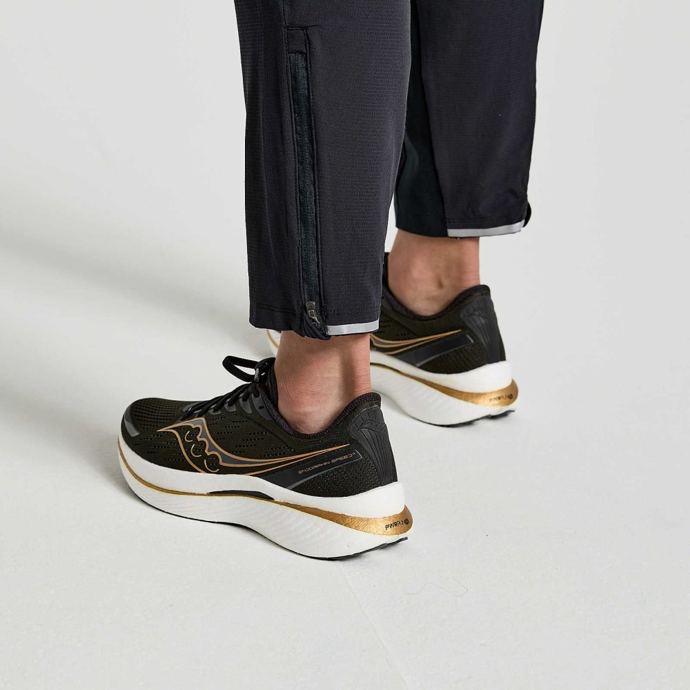 Saucony Boston Woven Pant Black | YKWQF-3976