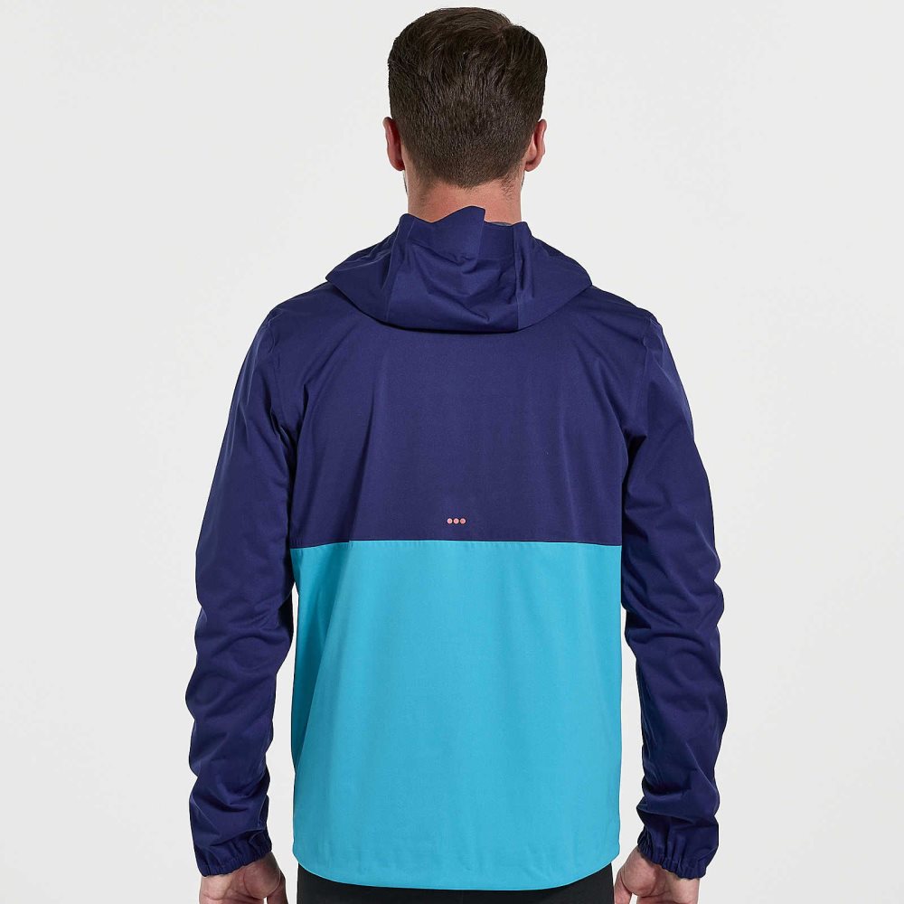 Saucony Boulder Drizzle Jacket Sodalite | ABJVX-9143