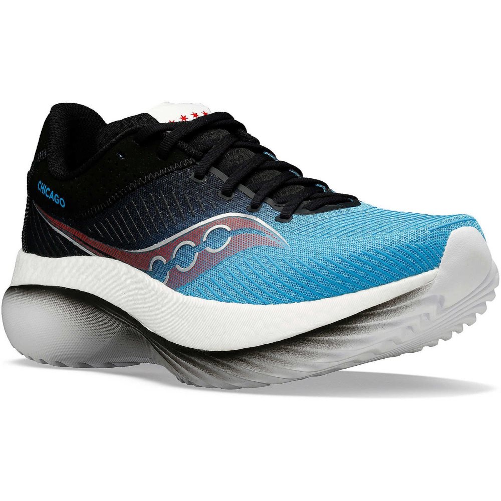 Saucony Chicago Kinvara Pro Blue Black | GWBAR-0548