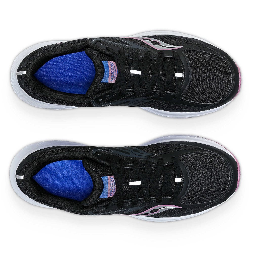 Saucony Cohesion 17 Wide Black Purple | BNFDT-8156