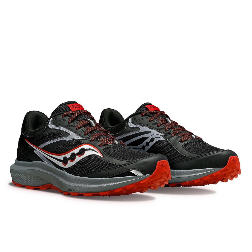 Saucony Cohesion TR17 Wide Black Orange | HSAOY-0413