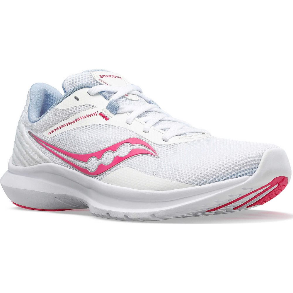 Saucony Convergence White Pink | LUIJT-9870