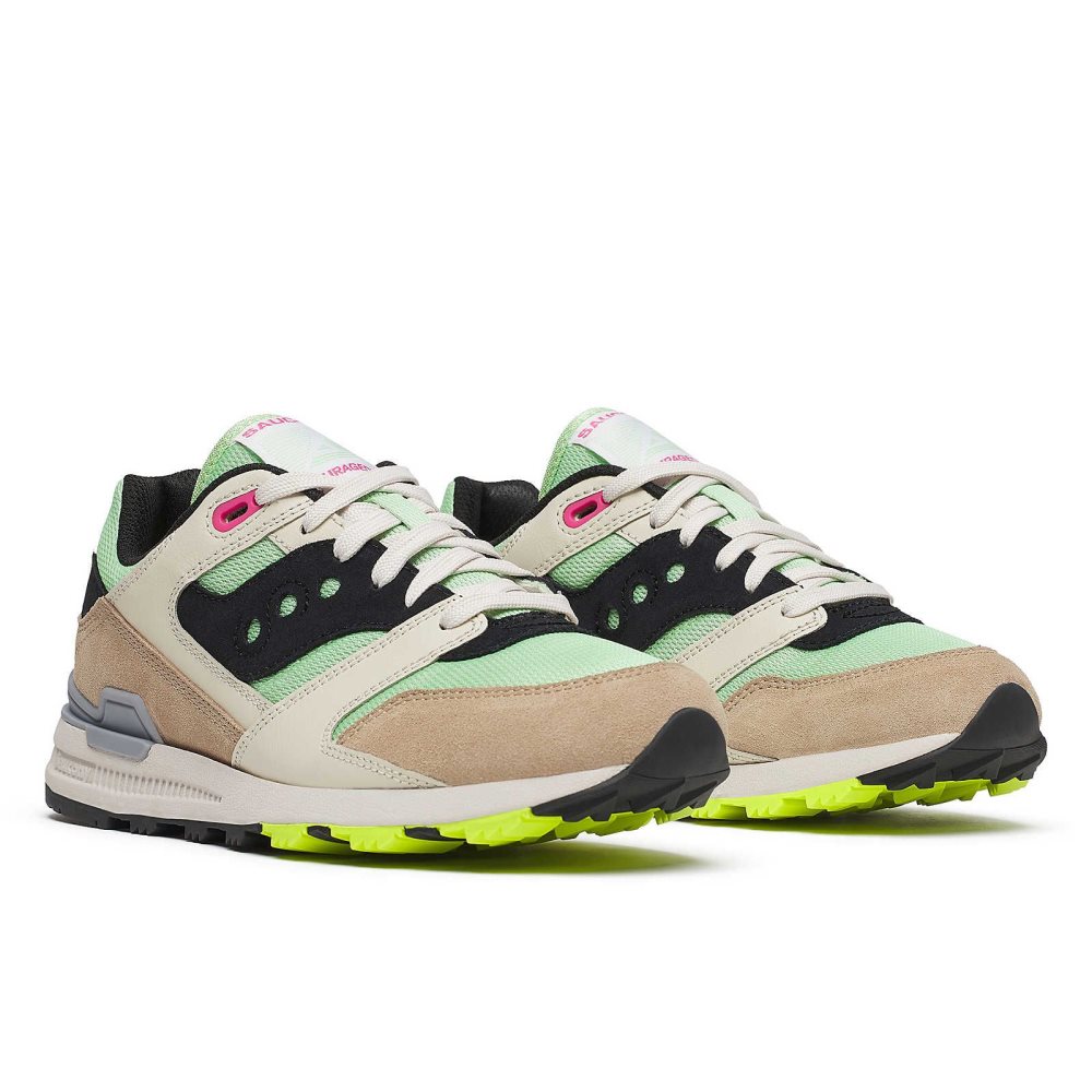 Saucony Courageous Light Green Brown | WPCNJ-7394