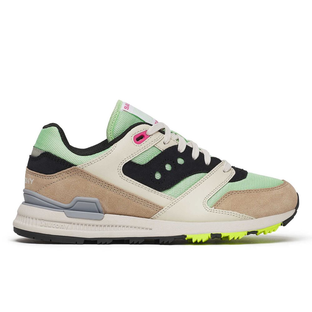 Saucony Courageous Light Green Brown | WPCNJ-7394