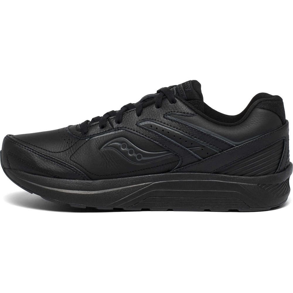 Saucony Echelon Walker 3 Extra Wide Black | HRFNJ-8475