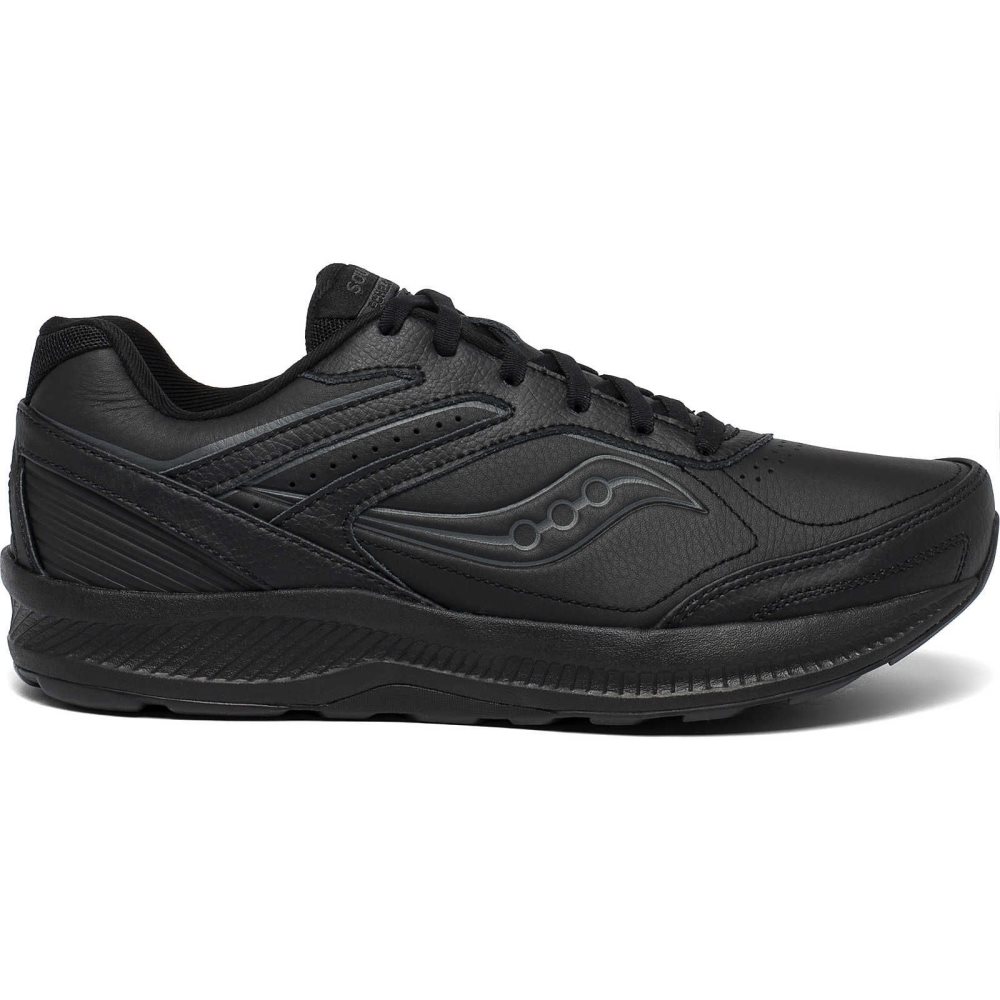 Saucony Echelon Walker 3 Extra Wide Black | HRFNJ-8475