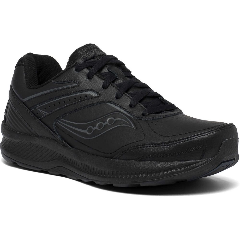 Saucony Echelon Walker 3 Wide Black | ZKRGB-9127