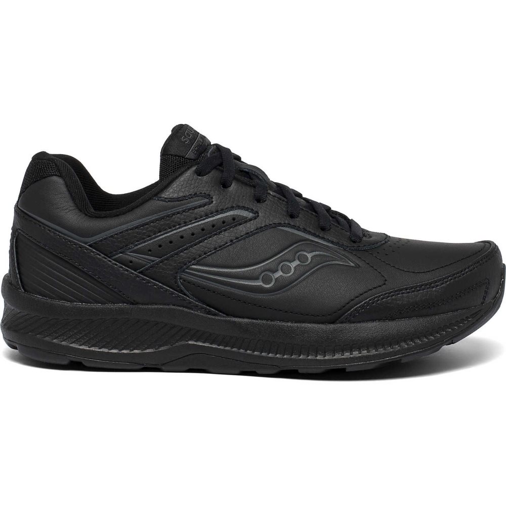 Saucony Echelon Walker 3 Wide Black | ZKRGB-9127