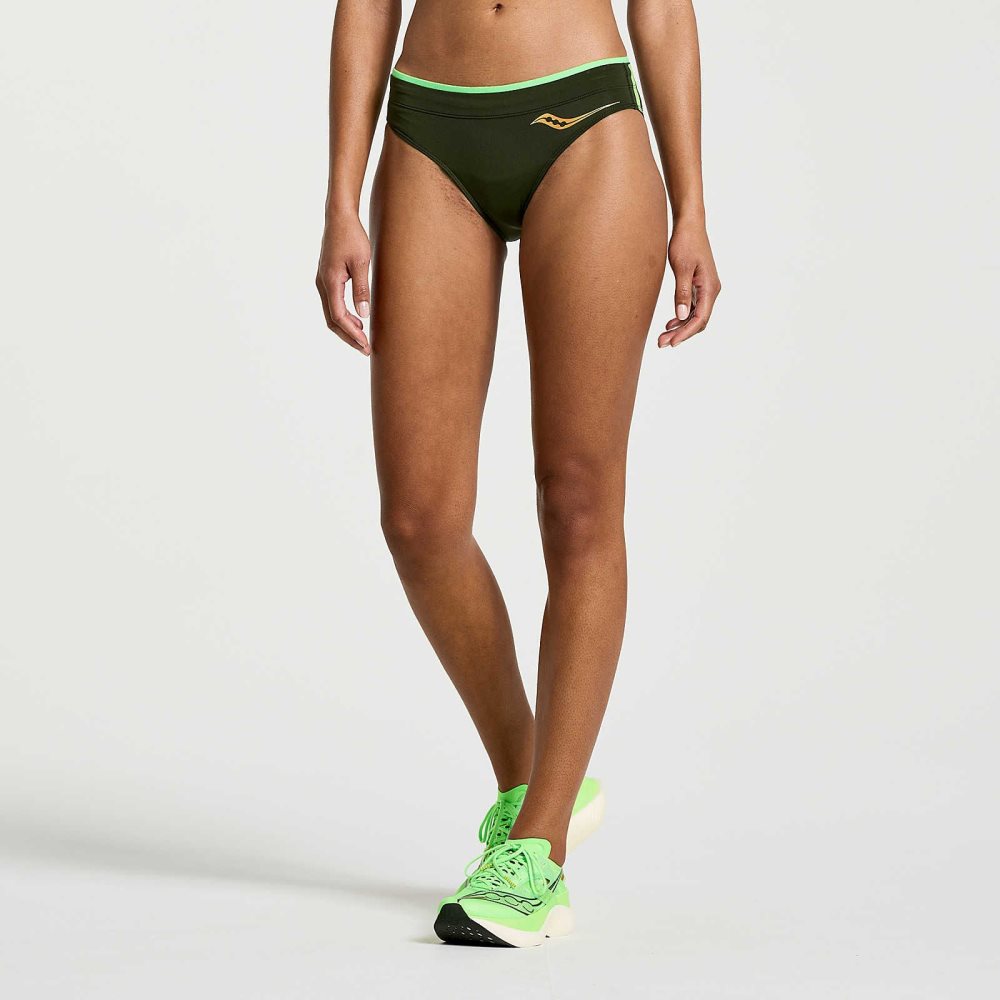 Saucony Elite Brief Short Umbra | OMUPH-5687