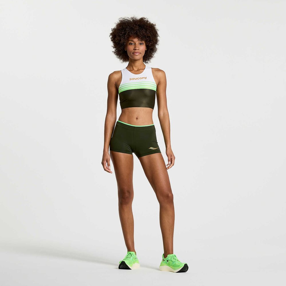 Saucony Elite Crop Top Umbra | NIDEG-0478