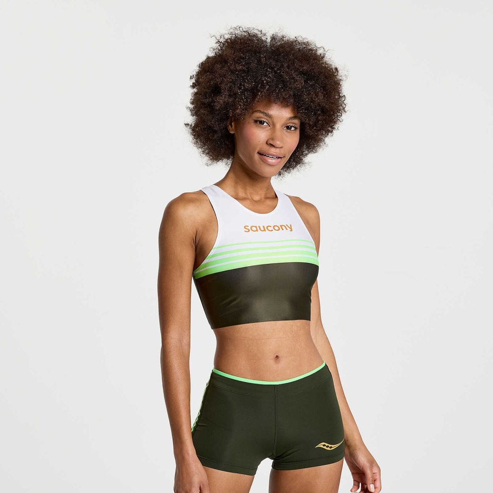 Saucony Elite Crop Top Umbra | NIDEG-0478