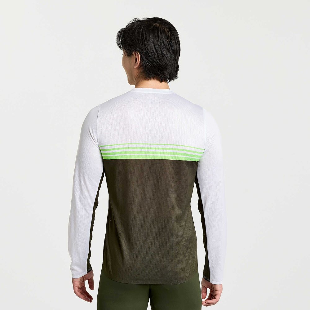 Saucony Elite Long Sleeve Umbra | QXPSK-7534