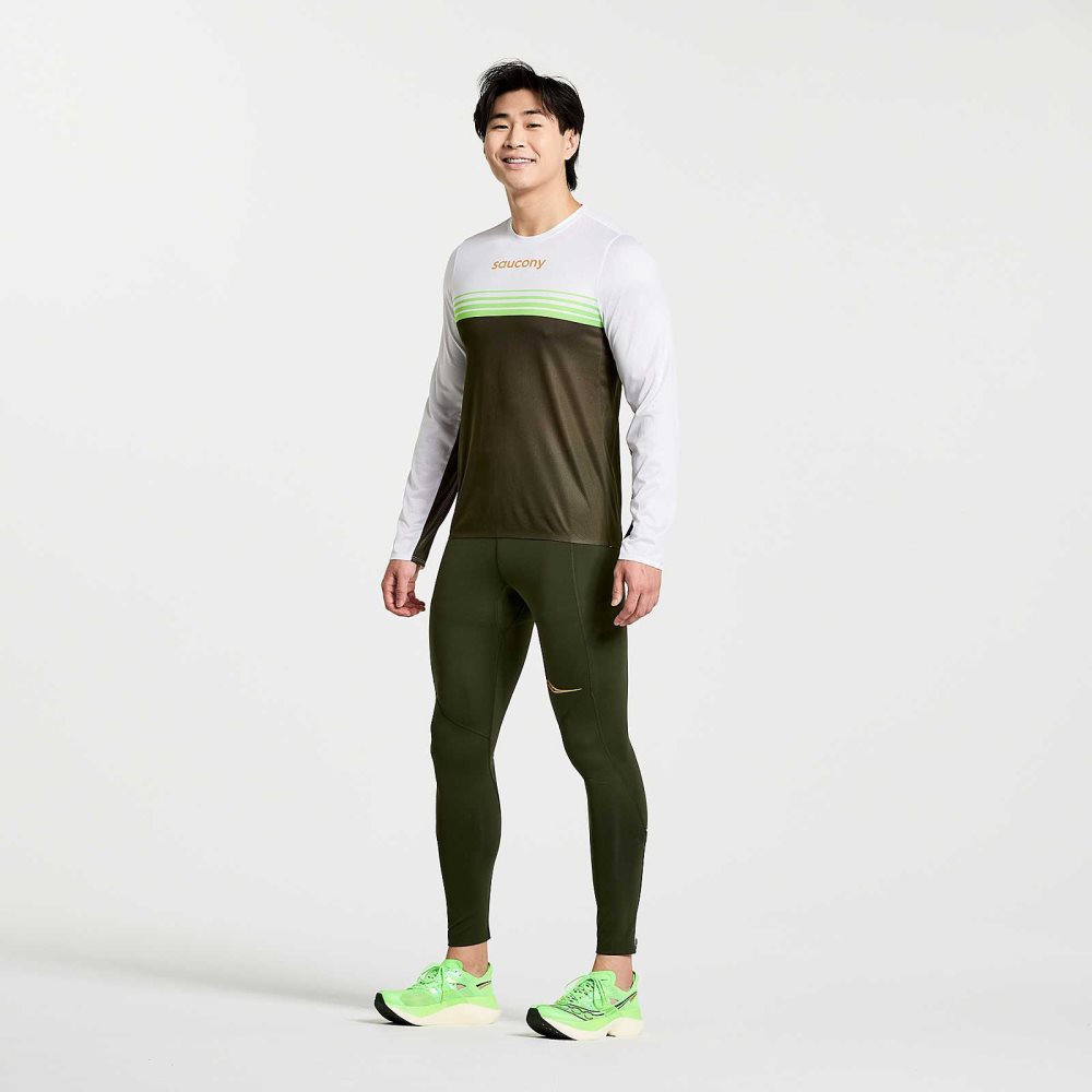 Saucony Elite Long Sleeve Umbra | QXPSK-7534