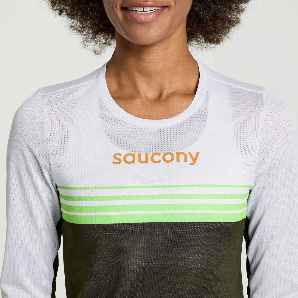 Saucony Elite Long Sleeve Umbra | ULOHQ-1504