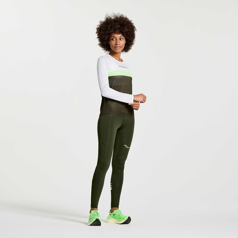 Saucony Elite Long Sleeve Umbra | ULOHQ-1504