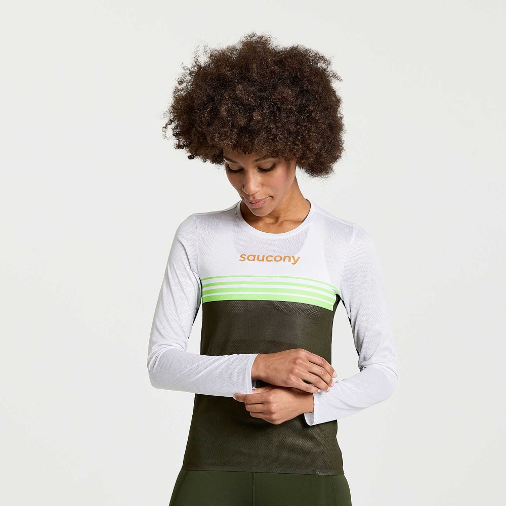 Saucony Elite Long Sleeve Umbra | ULOHQ-1504