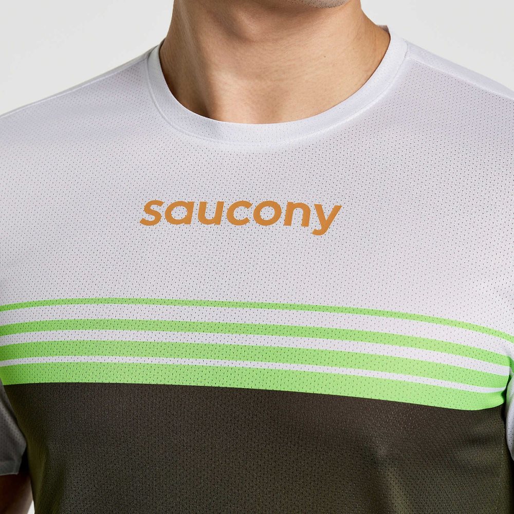 Saucony Elite Short Sleeve Umbra | SQPAG-5246