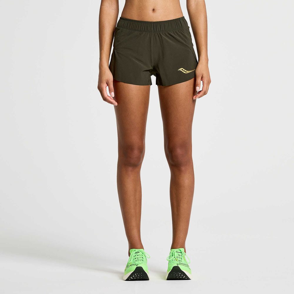 Saucony Elite Split Short Umbra | EYQVL-9602