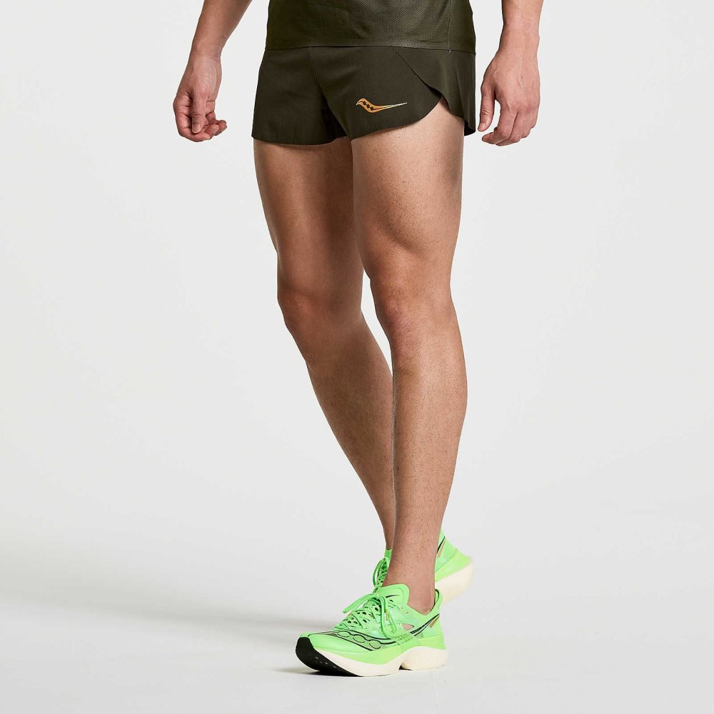 Saucony Elite Split Short Umbra | HJNYS-4618