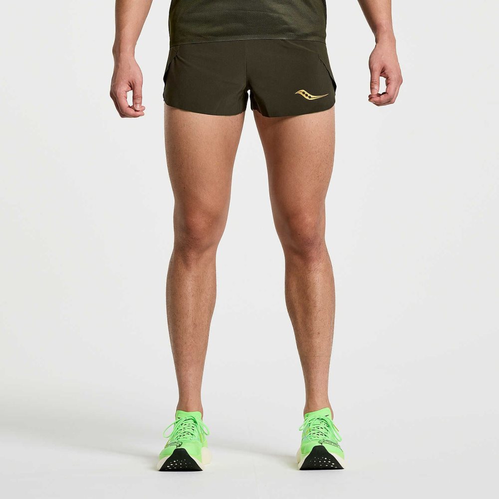 Saucony Elite Split Short Umbra | HJNYS-4618